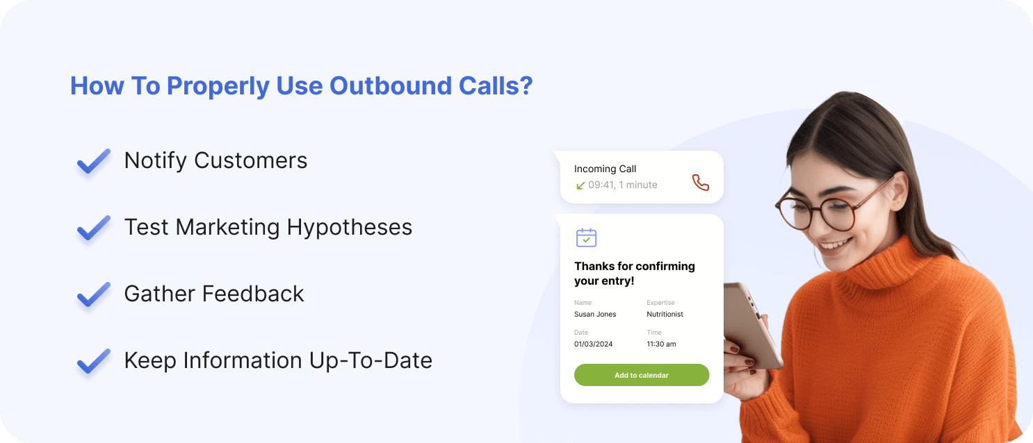 how to properly use outbound calls_