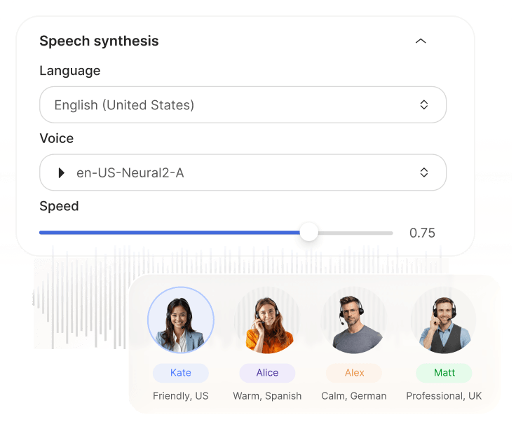 Voices that fit your brand