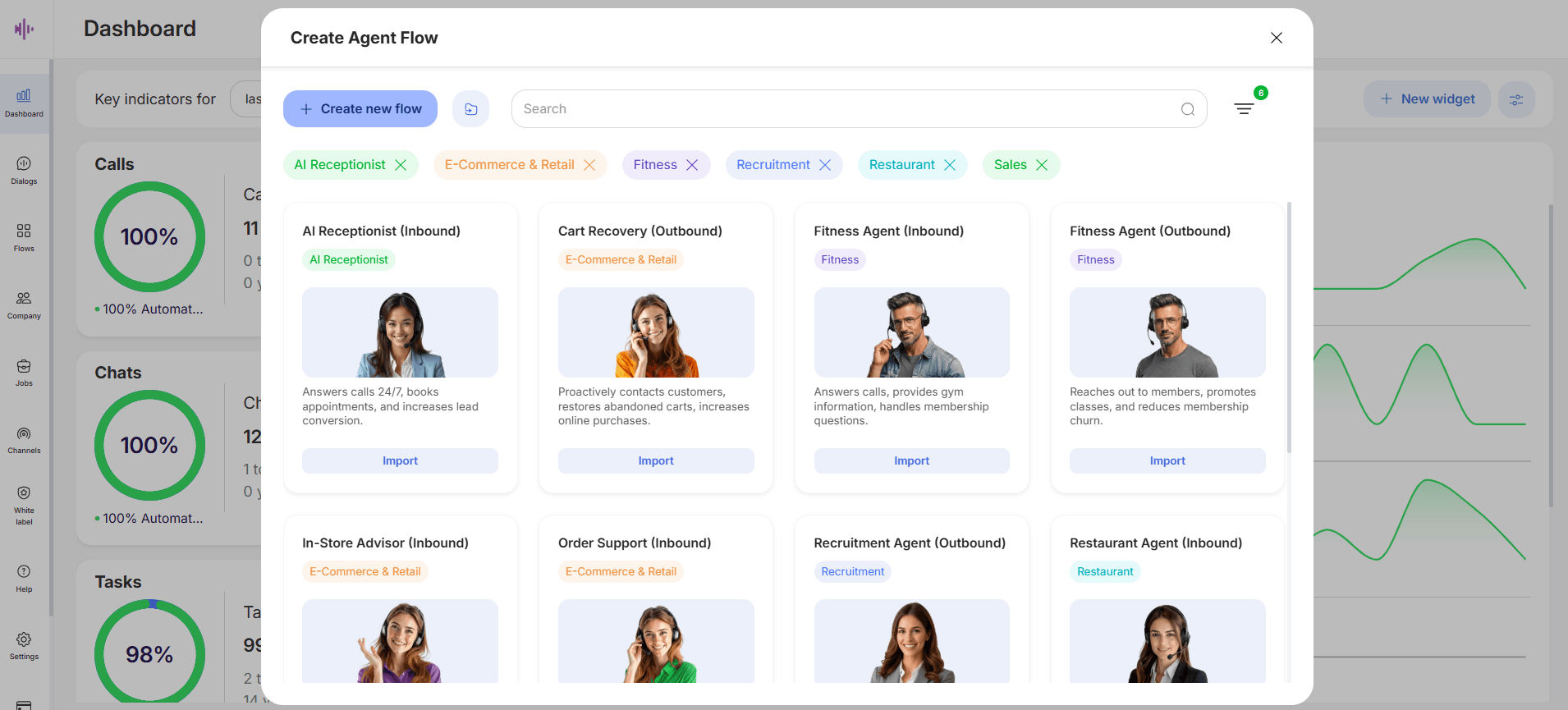 create agent flow